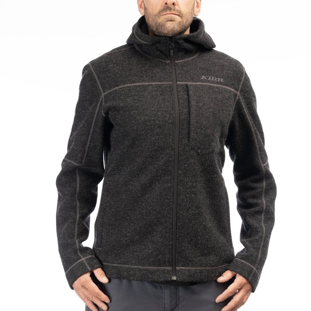 KLIM Bighorn Canyon‎ Wool Fleece Hoody Black Heather Size 2X
